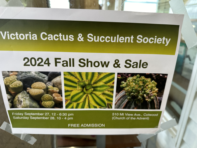 Succulent Society Show and Sale Poster